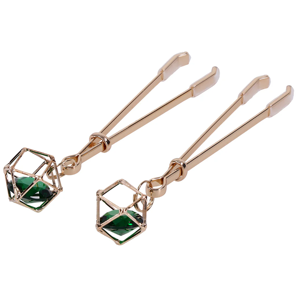 Sex & Mischief Indica Crystal Nipple Clips - Image 6