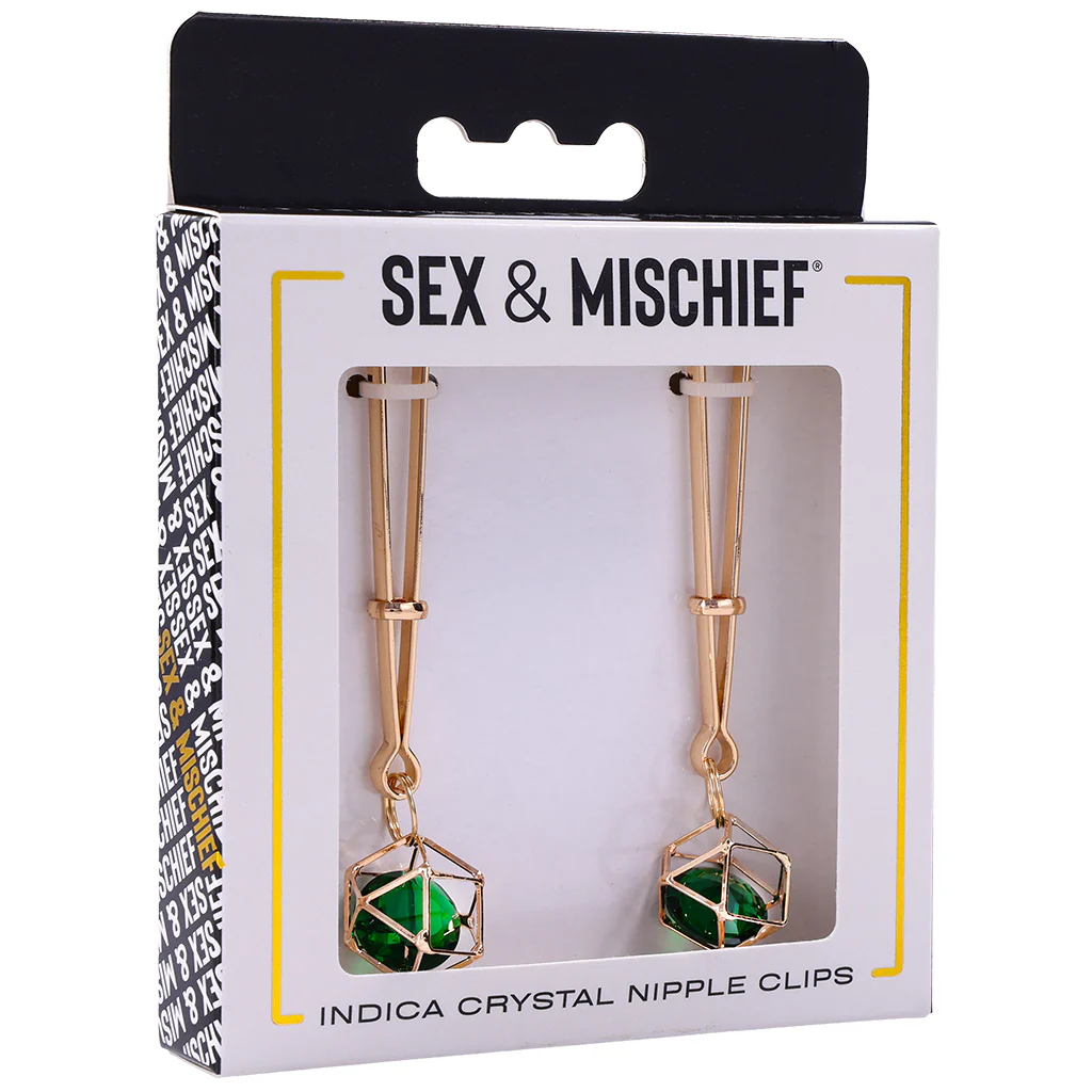 Sex & Mischief Indica Crystal Nipple Clips - Image 9