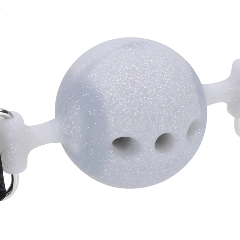 Sex & Mischief Lace Silicone Breathable Ball Gag - Image 4