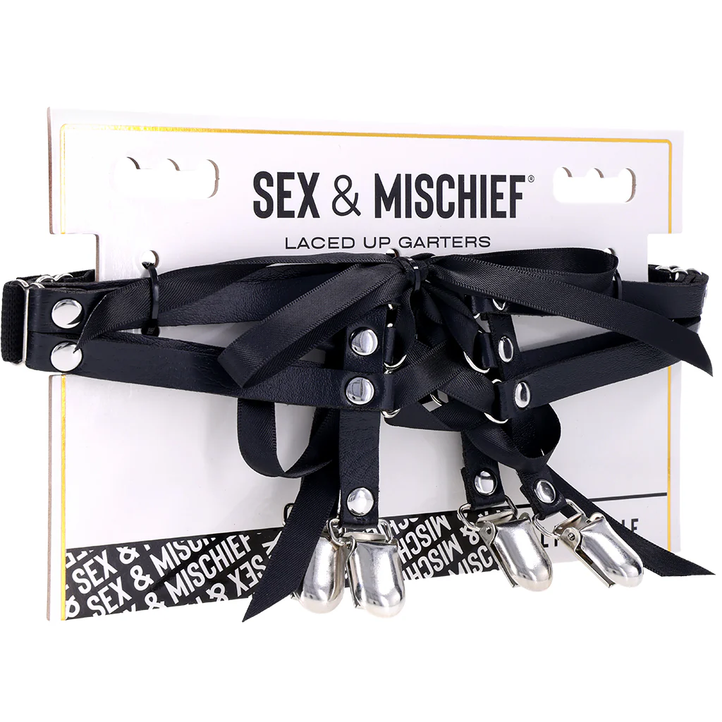 Sex & Mischief Laced Up Garters - Image 9