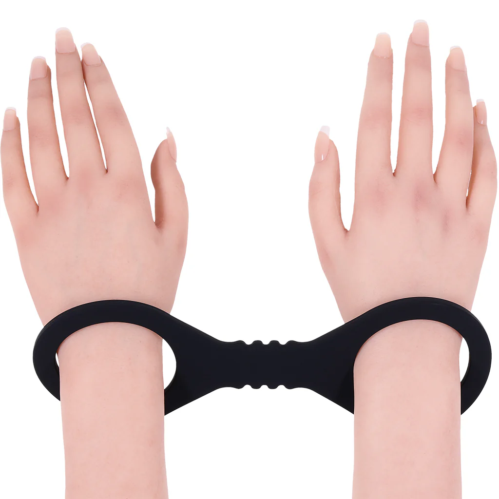 Sex & Mischief Shadow Silicone Cuffs in Small - Image 3