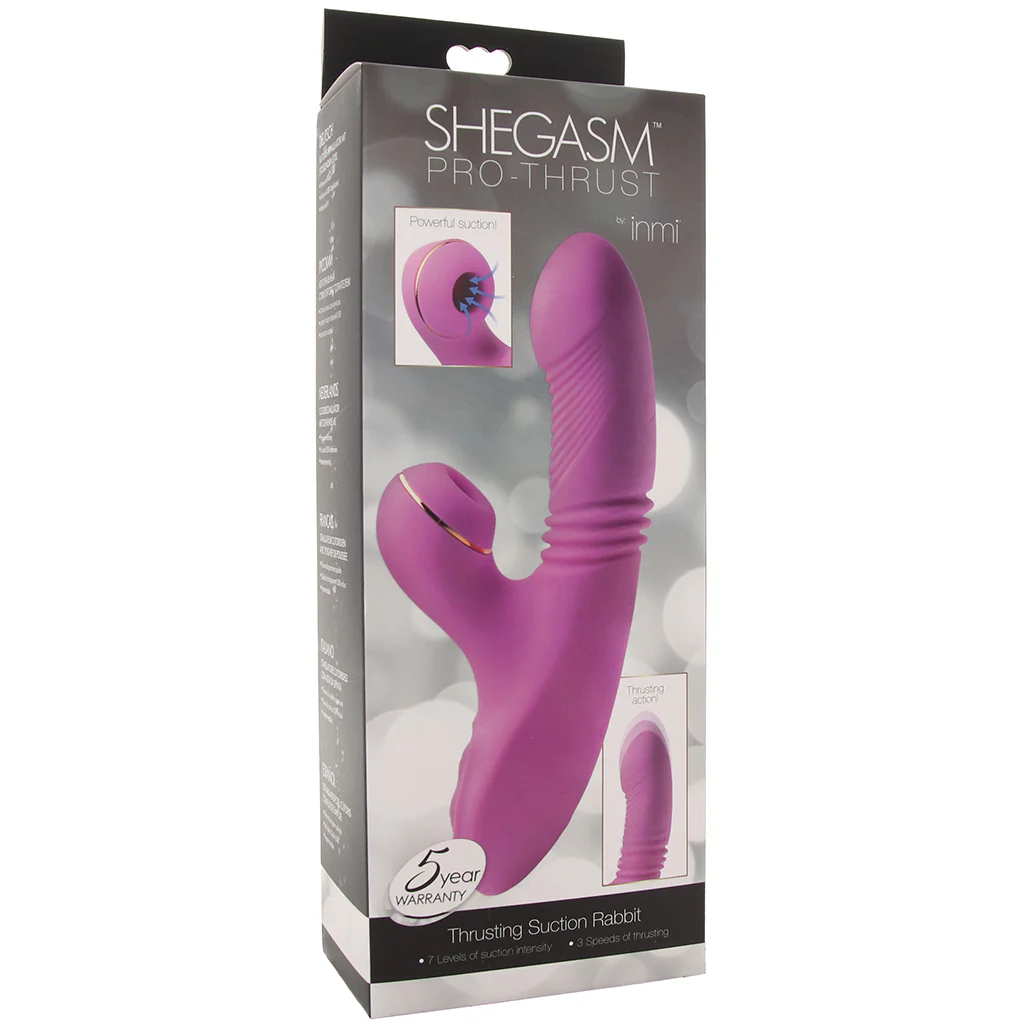 Shegasm Pro-Thrust Suction Rabbit in Pink - Image 9