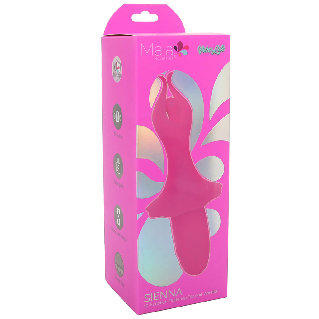 Sienna Fluttering Silicone Vibe in Pink - Image 6