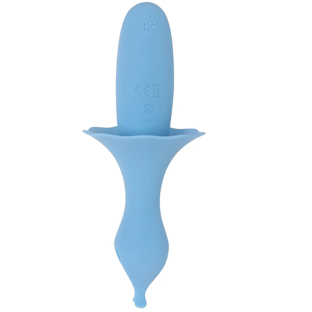 Sienna Fluttering Silicone Vibe in Blue - Image 3