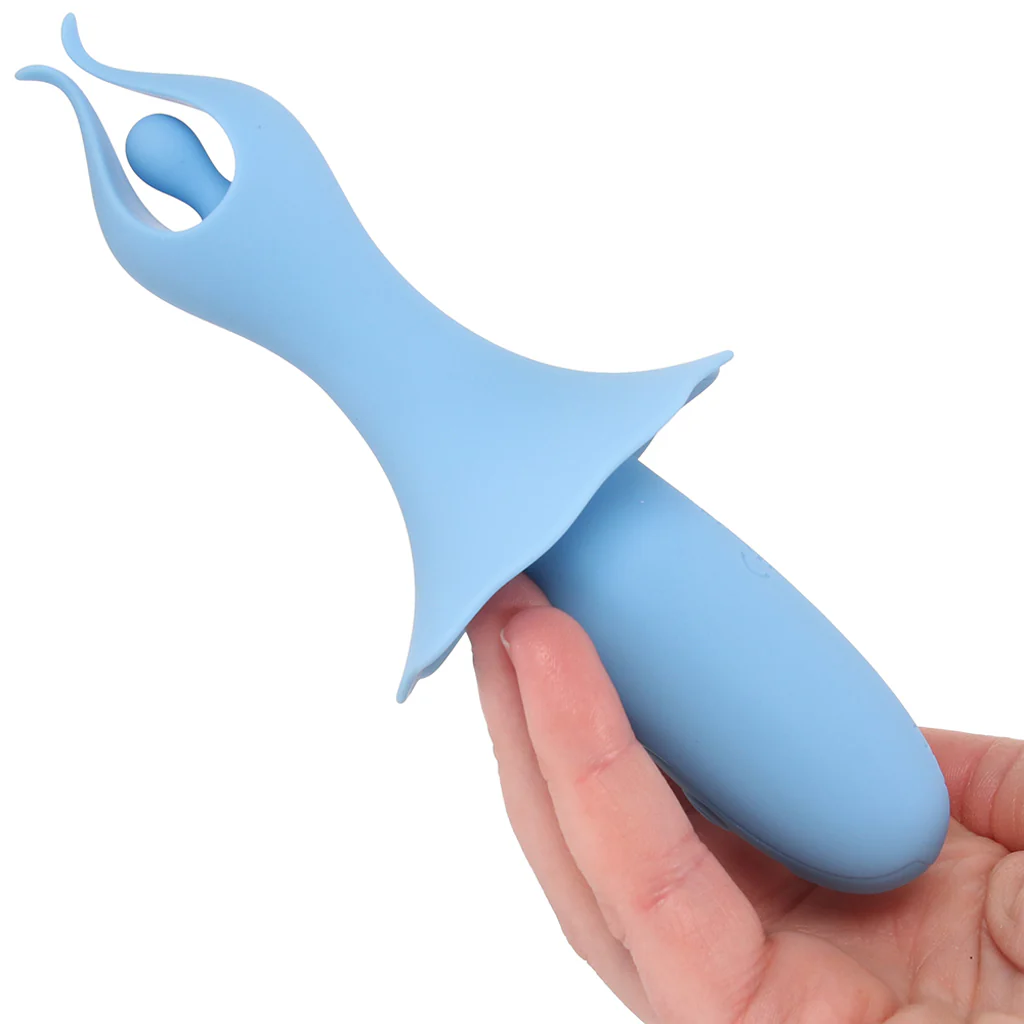 Sienna Fluttering Silicone Vibe in Blue - Image 4
