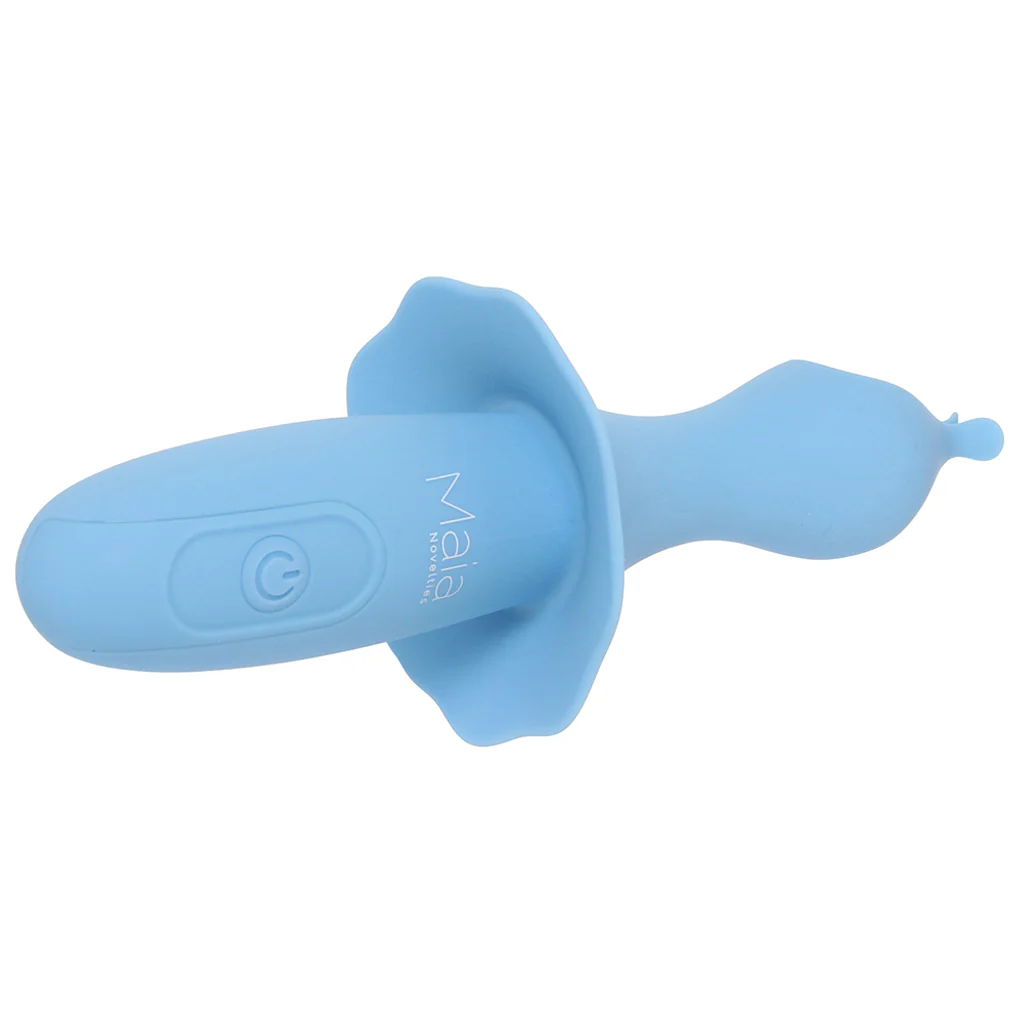 Sienna Fluttering Silicone Vibe in Blue - Image 5