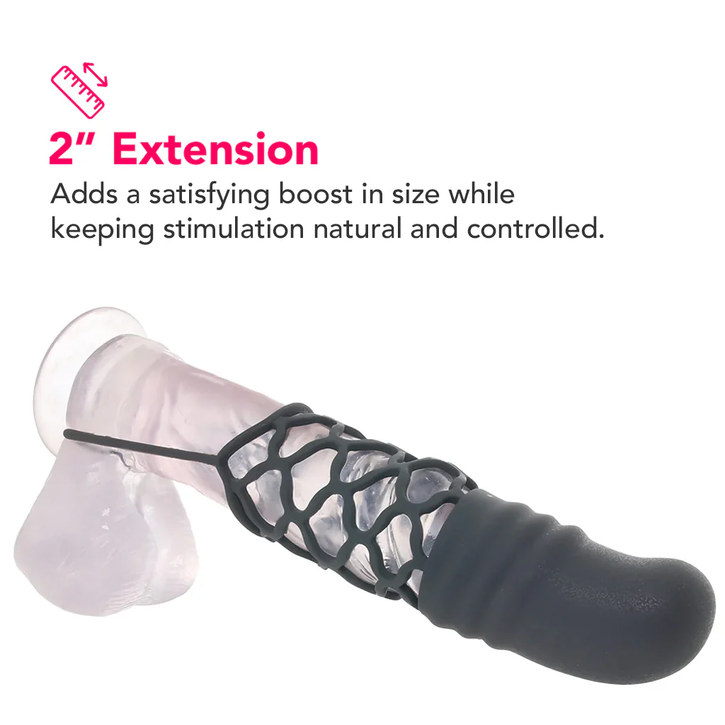 Silicone 2 Inch Extension in Black - Image 2