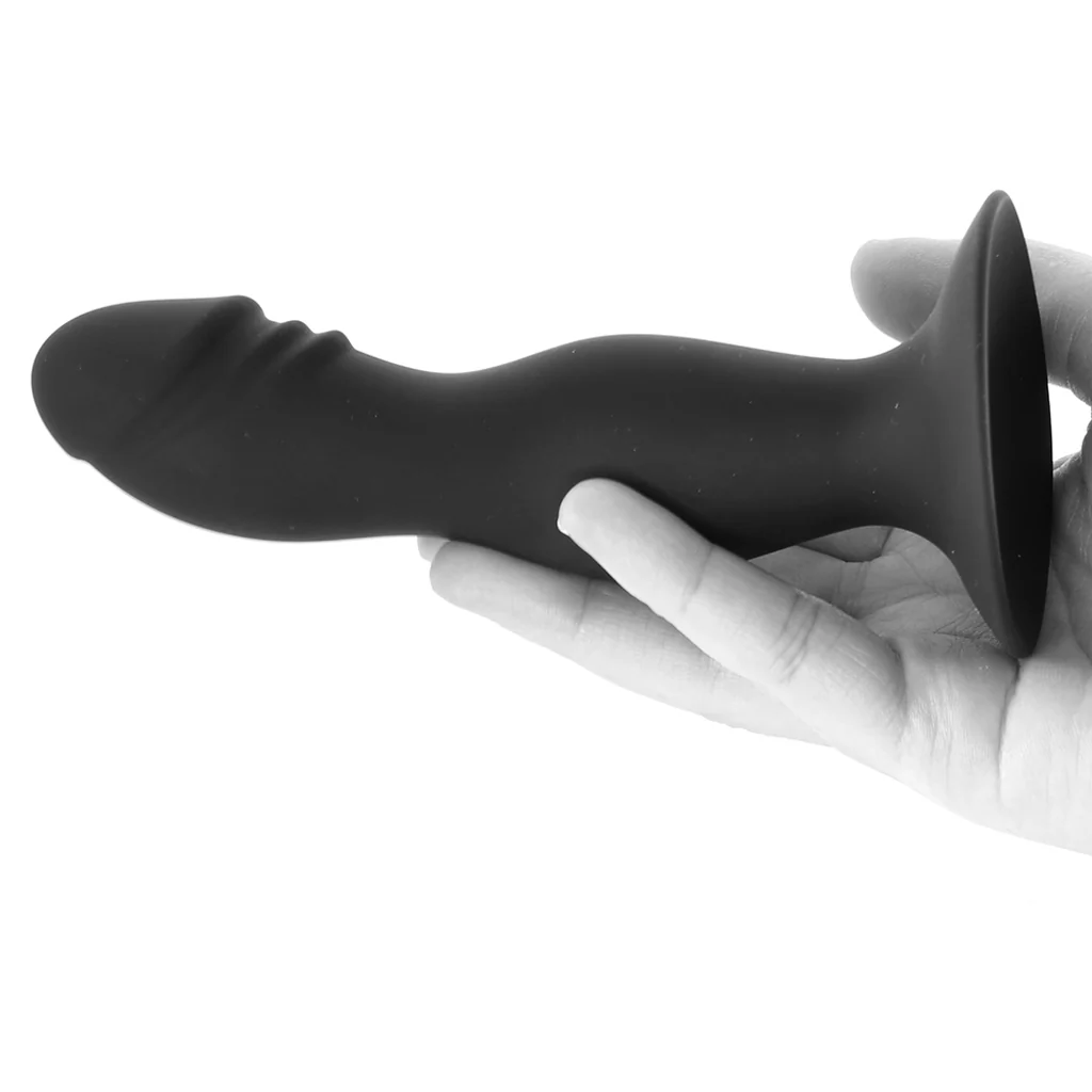 Silicone Anal Stud in Black - Image 4