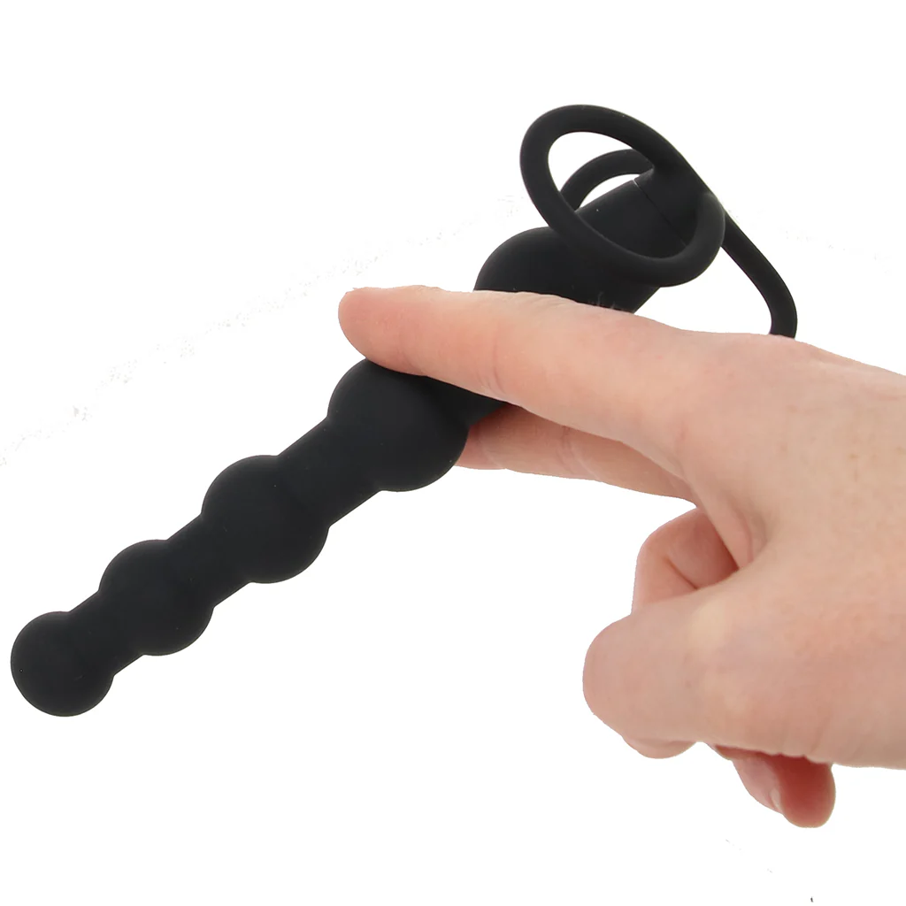 Silicone Beaded Double Rider in Black - Image 4