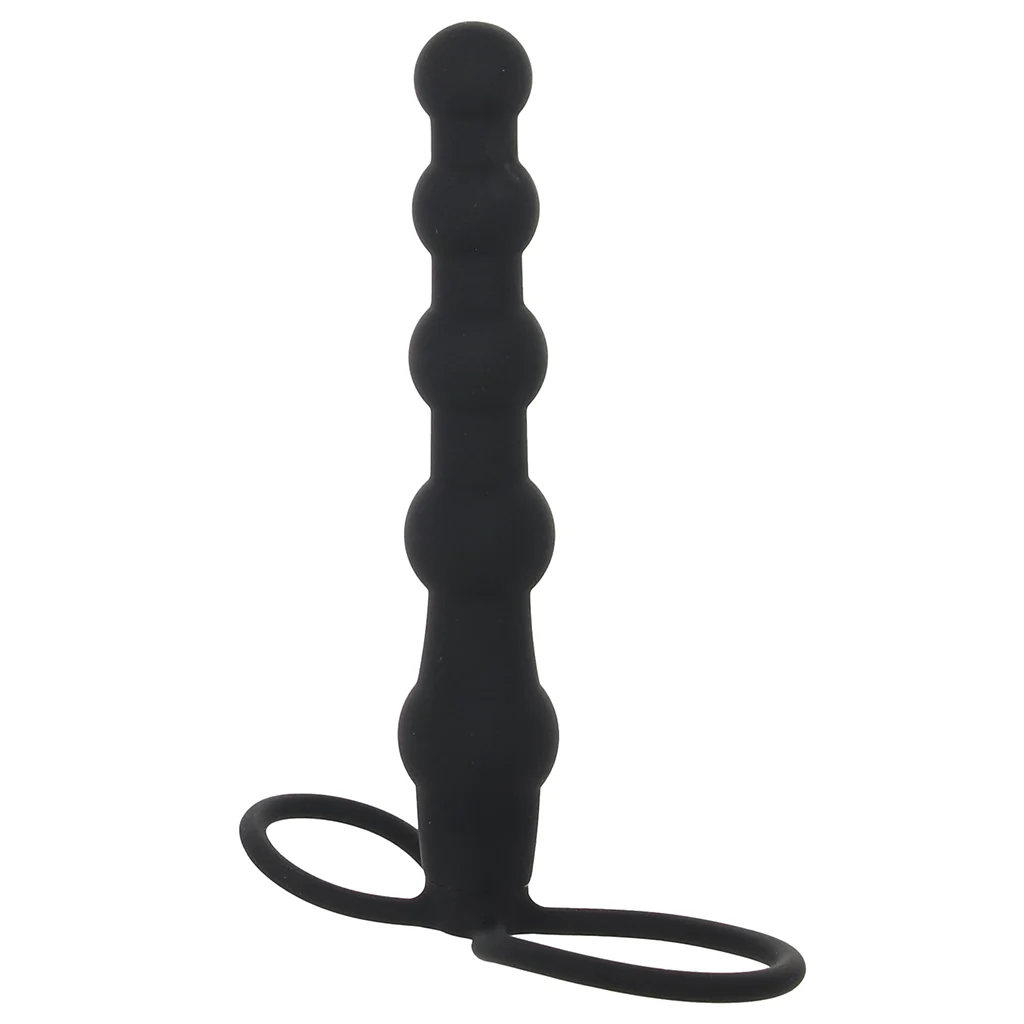 Silicone Beaded Double Rider in Black - Image 6