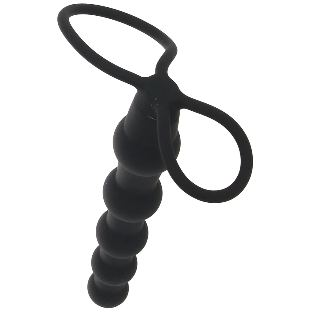 Silicone Beaded Double Rider in Black - Image 8