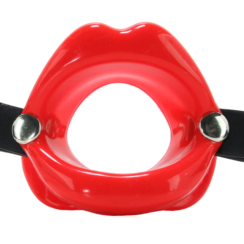Silicone Lips Gag in Red - Image 2