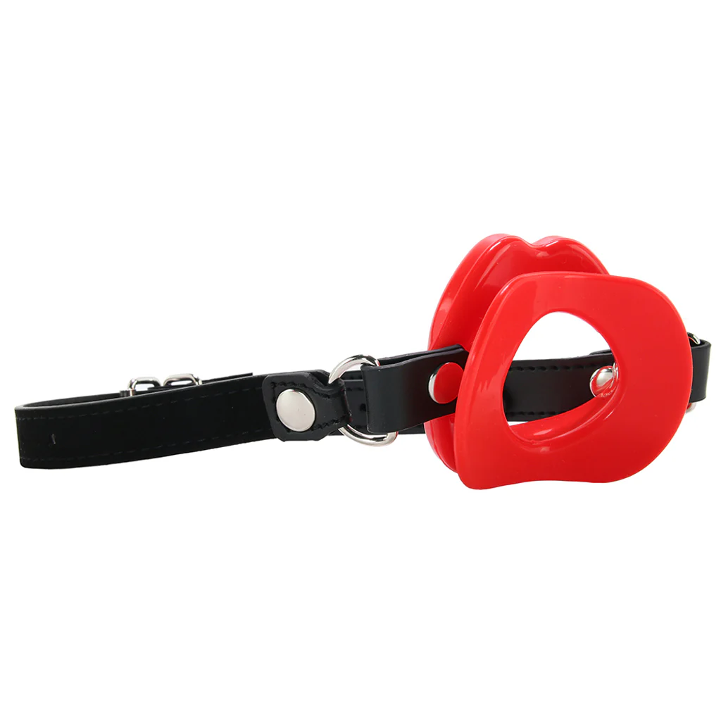 Silicone Lips Gag in Red - Image 4