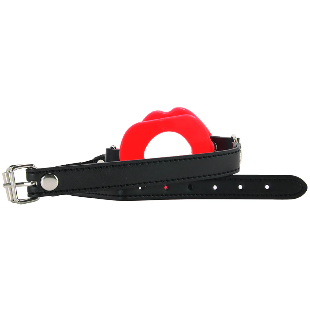 Silicone Lips Gag in Red - Image 5