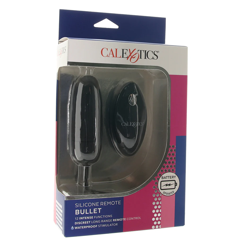 Silicone Remote Bullet Vibe in Black - Image 6