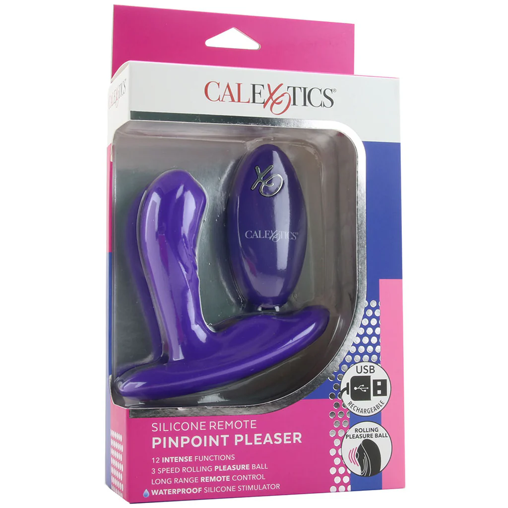Silicone Remote PinPoint Pleaser P-Spot Vibe in Purple - Image 6