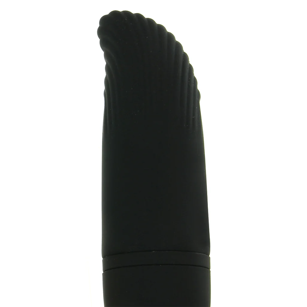 Silicone Remote Ridged G Vibe in Black - Image 2