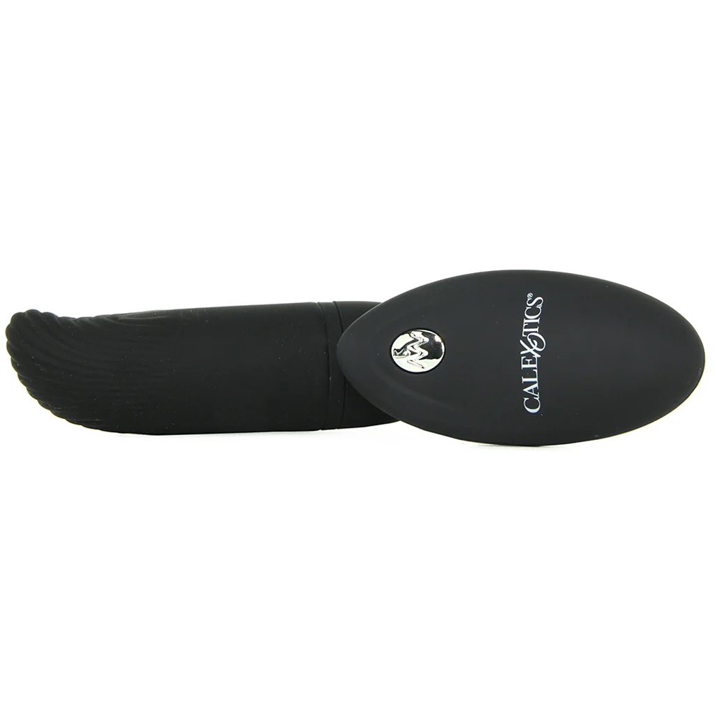 Silicone Remote Ridged G Vibe in Black - Image 3