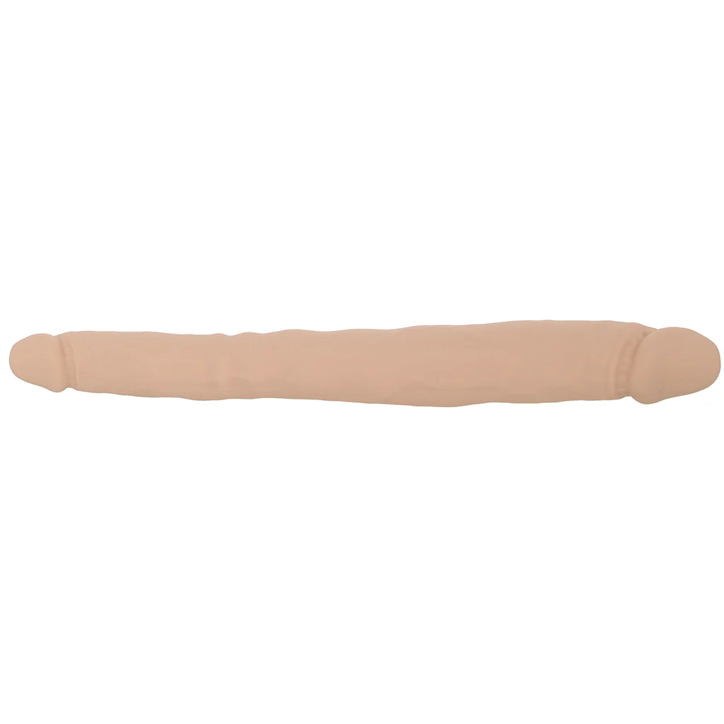Silicone Studs Bend & Hold 12 Inch Dildo in Light - Image 2