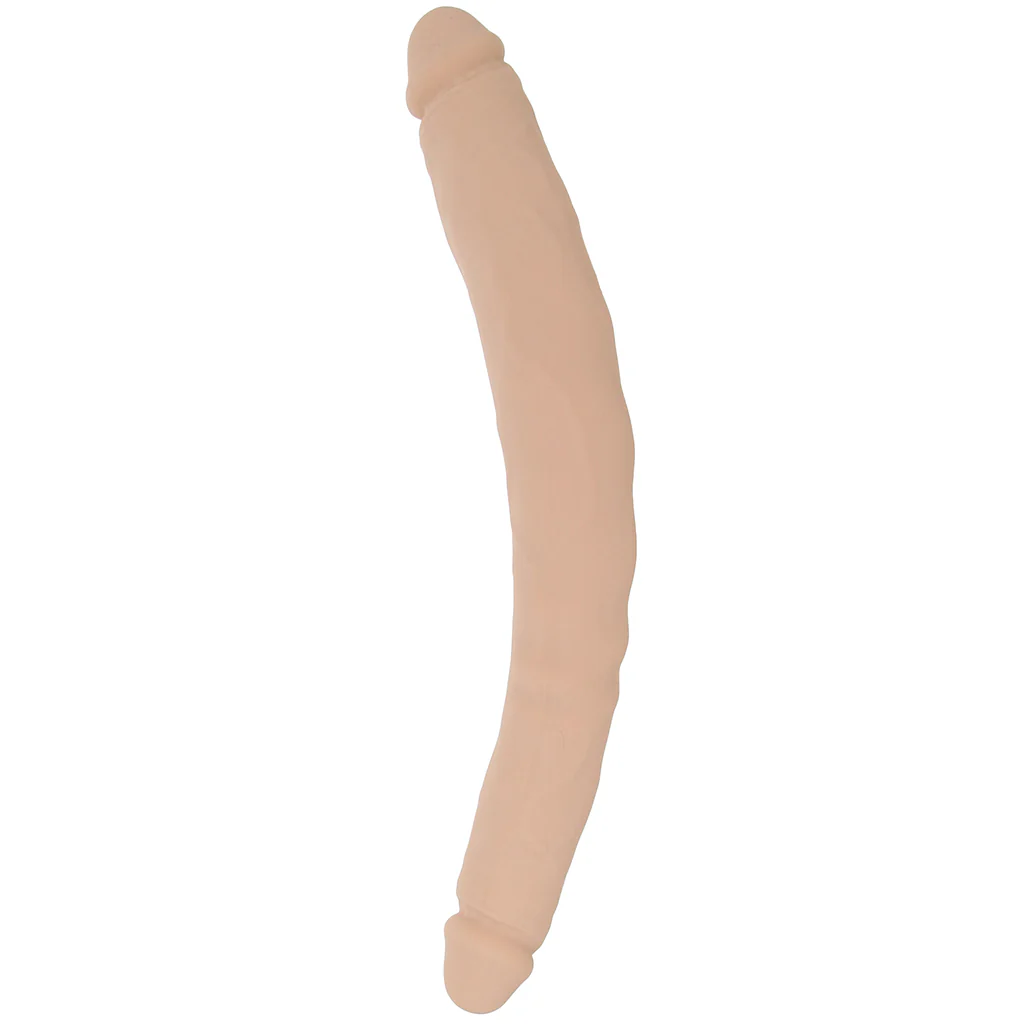 Silicone Studs Bend & Hold 12 Inch Dildo in Light - Image 7