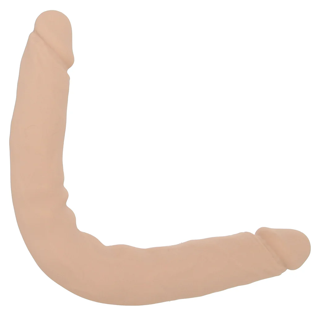 Silicone Studs Bend & Hold 12 Inch Dildo in Light - Image 8