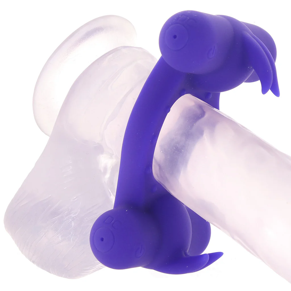 Silicone Triple Orgasm Enhancer Vibrating Ring - Image 2