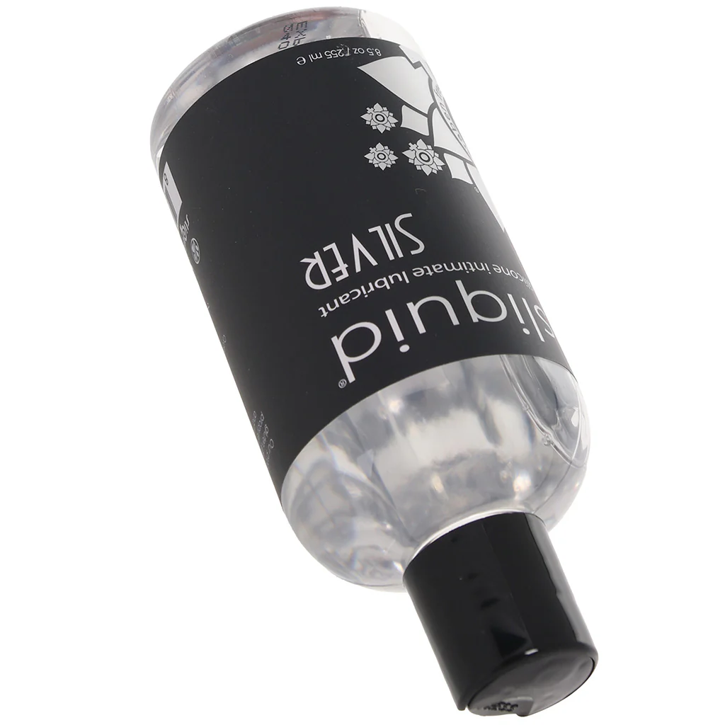 Silver Silicone Intimate Lubricant in 8.5oz/255ml - Image 8
