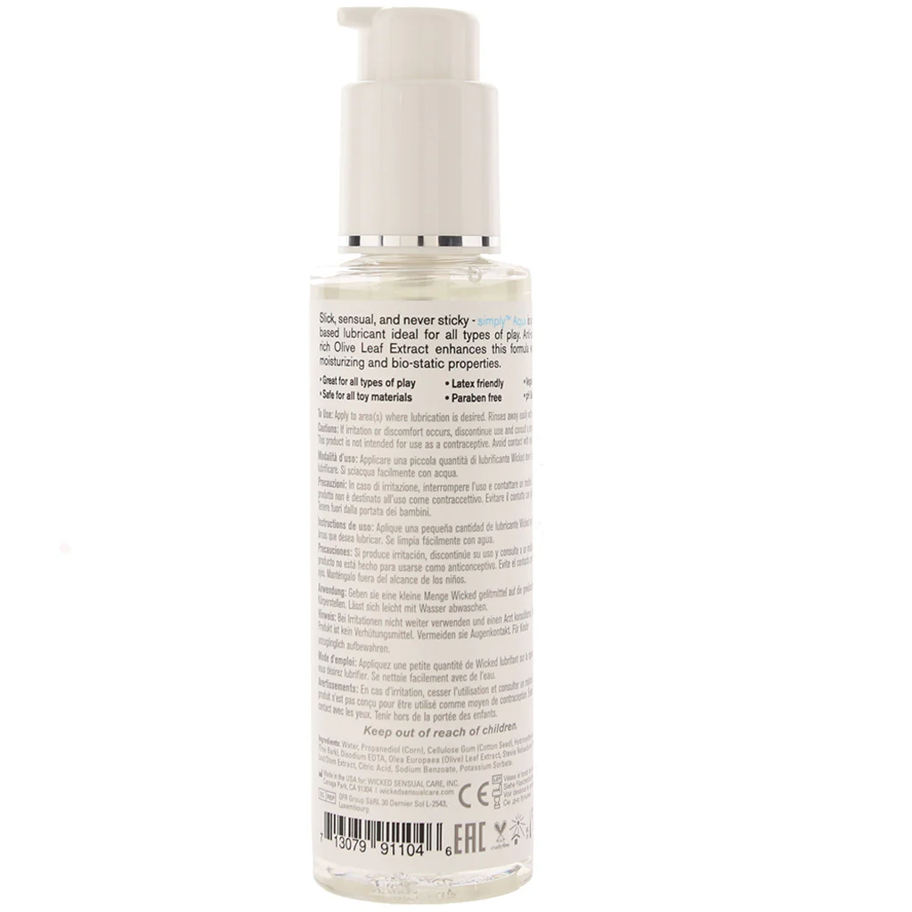 Simply Aqua Lube 4oz / 120ml - Image 6