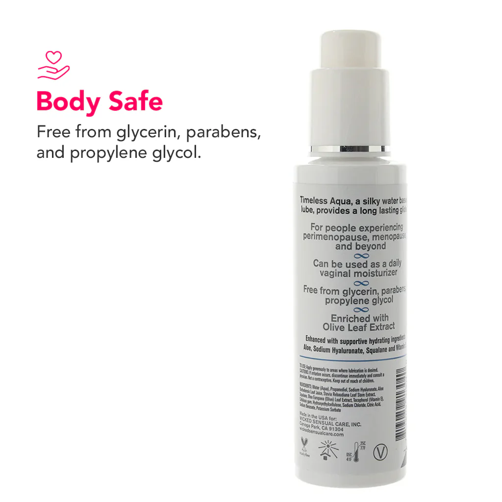 Simply Timeless for Menopause Aqua Lube 4oz/120ml - Image 3