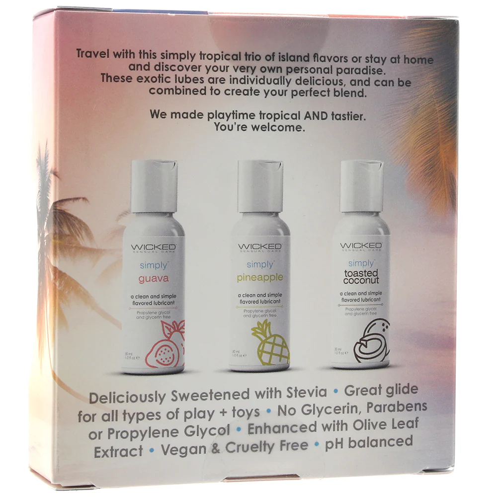 Simply Tropical Trio Flavoured Lube Set - Image 5