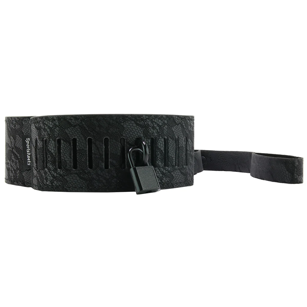 Sincerely Locking Lace Leash and Collar in Black - Image 2