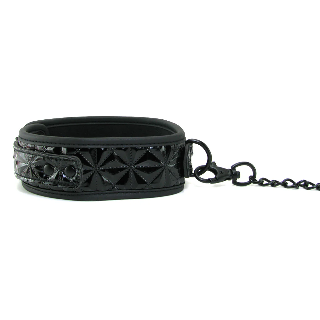 Sinful Collar with Leash in Black - Image 3