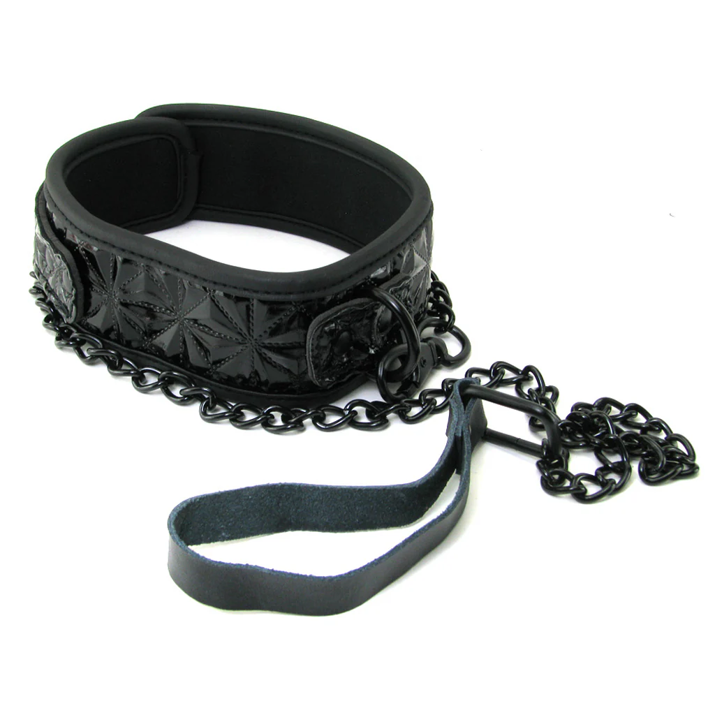 Sinful Collar with Leash in Black - Image 5