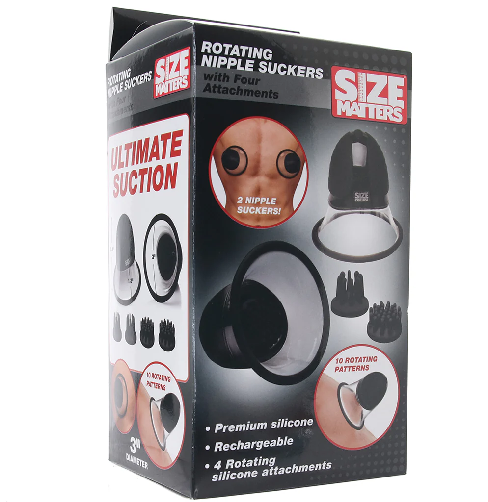 Size Matters  Rotating Nipple Suckers in Black - Image 6