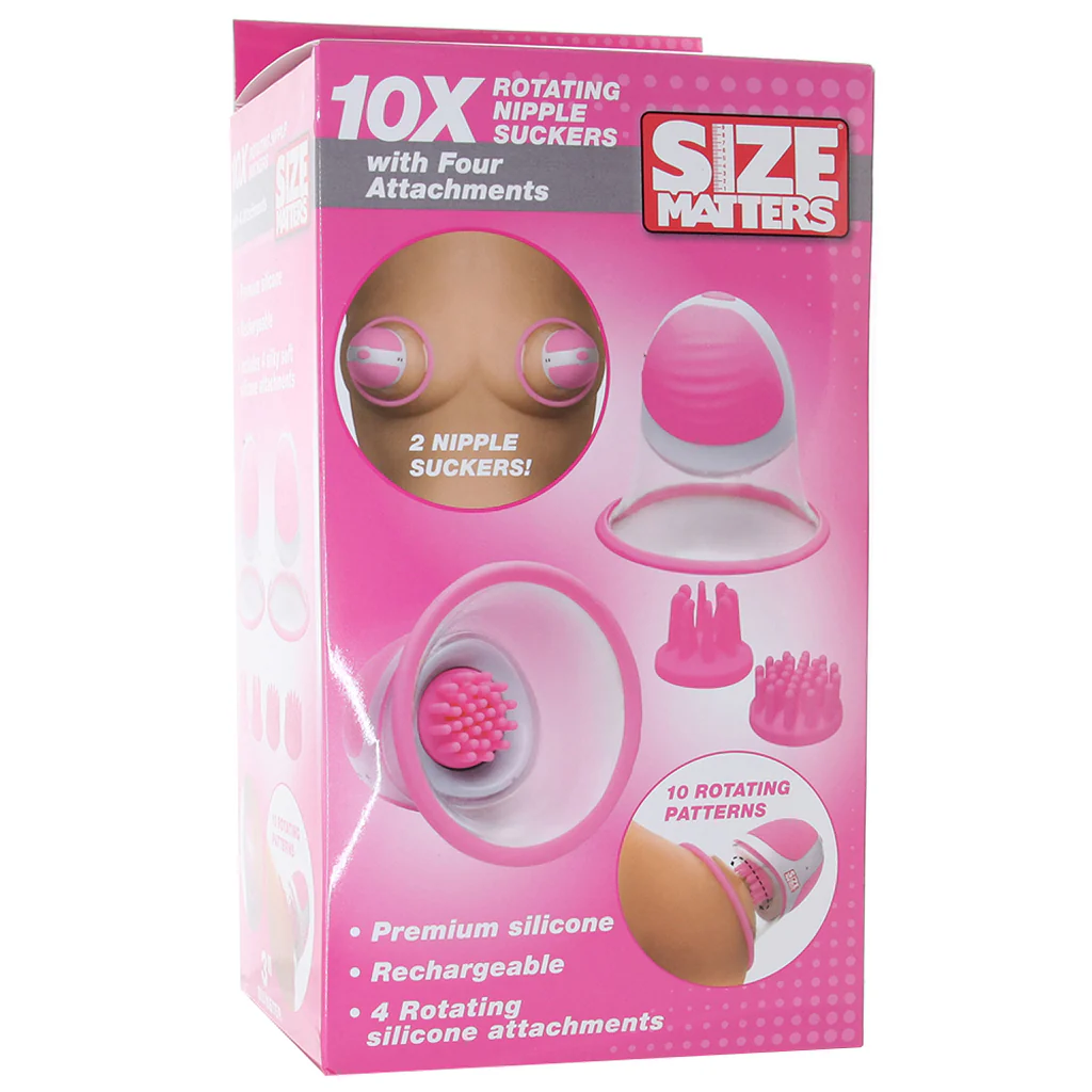 Size Matters Rotating Nipple Suckers in Pink - Image 6