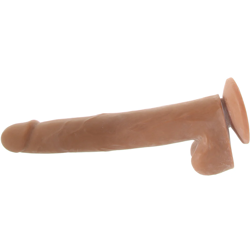 Size Queen 12 Inch Dildo in Brown - Image 5