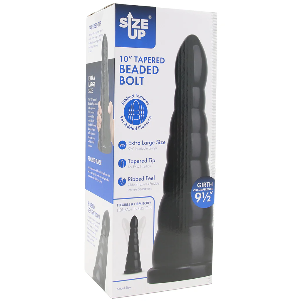 Size Up 10 Inch Tapered Beaded Bolt Plug - Image 9