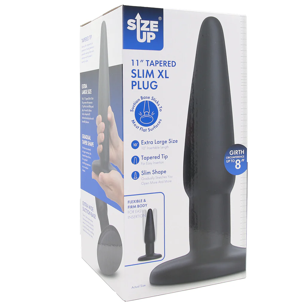 Size Up 11 Inch Tapered Slim XL Butt Plug - Image 9