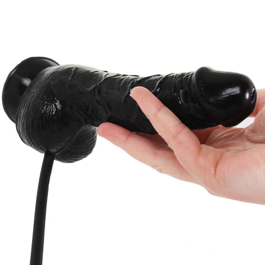 Size Up 6 Inch Inflatable Dildo with Balls - Image 4