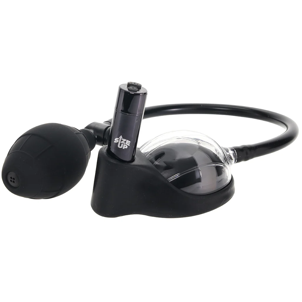 Size Up Vibrating Mini Pussy & Clitoral Pump - Image 5
