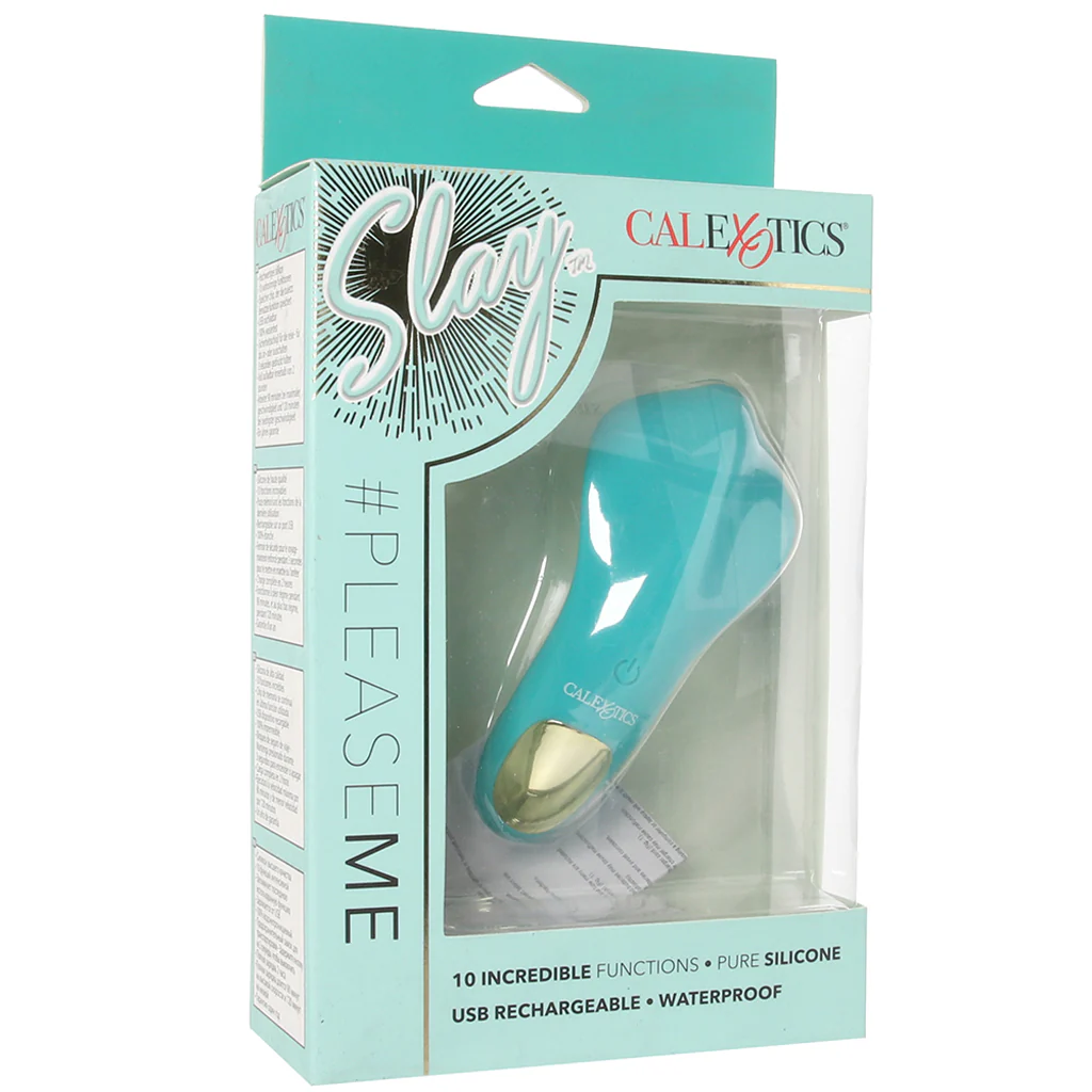 Slay Pleaser Clitoral Stimulator in Teal - Image 6