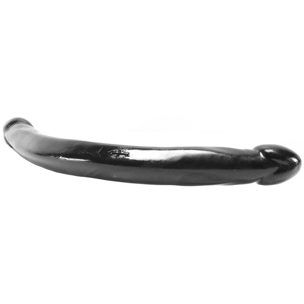 Smooth Double Header 18 Inch Dildo in Black - Image 5