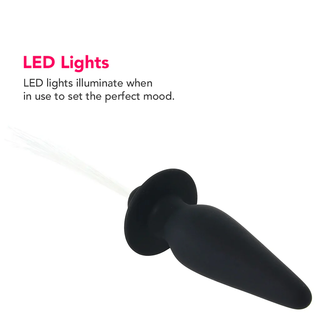Southern Lights Vibrating Butt Plug in Black - Image 2