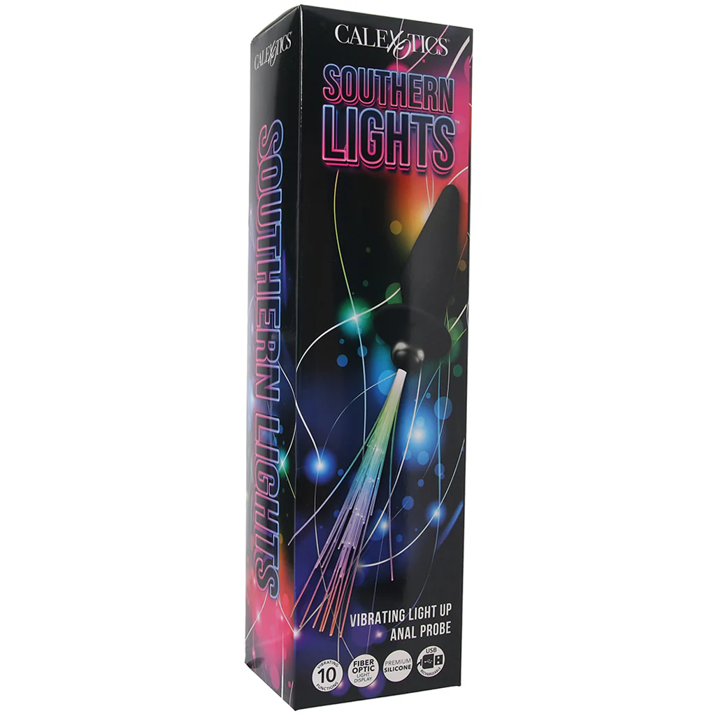 Southern Lights Vibrating Butt Plug in Black - Image 6