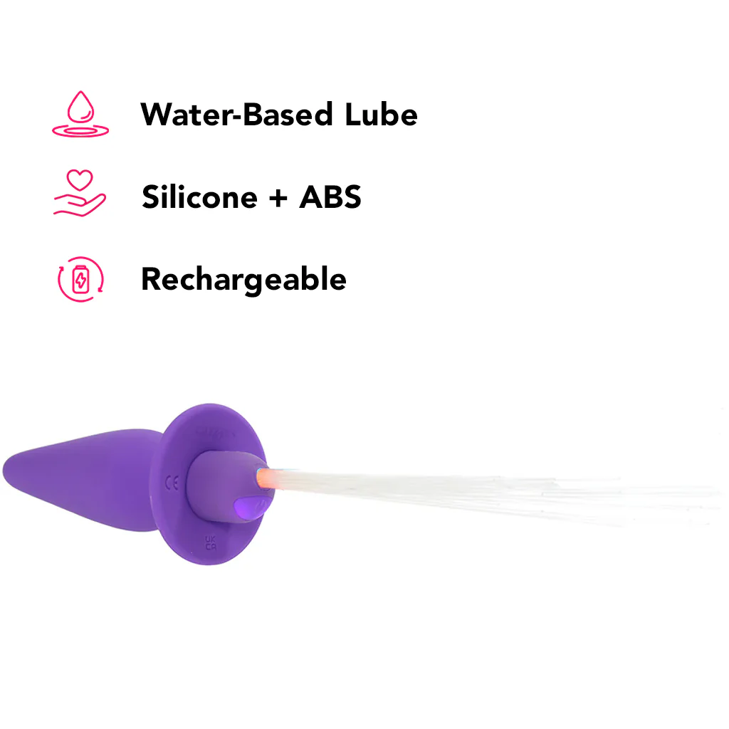 Southern Lights Vibrating Butt Plug in Purple - Image 5