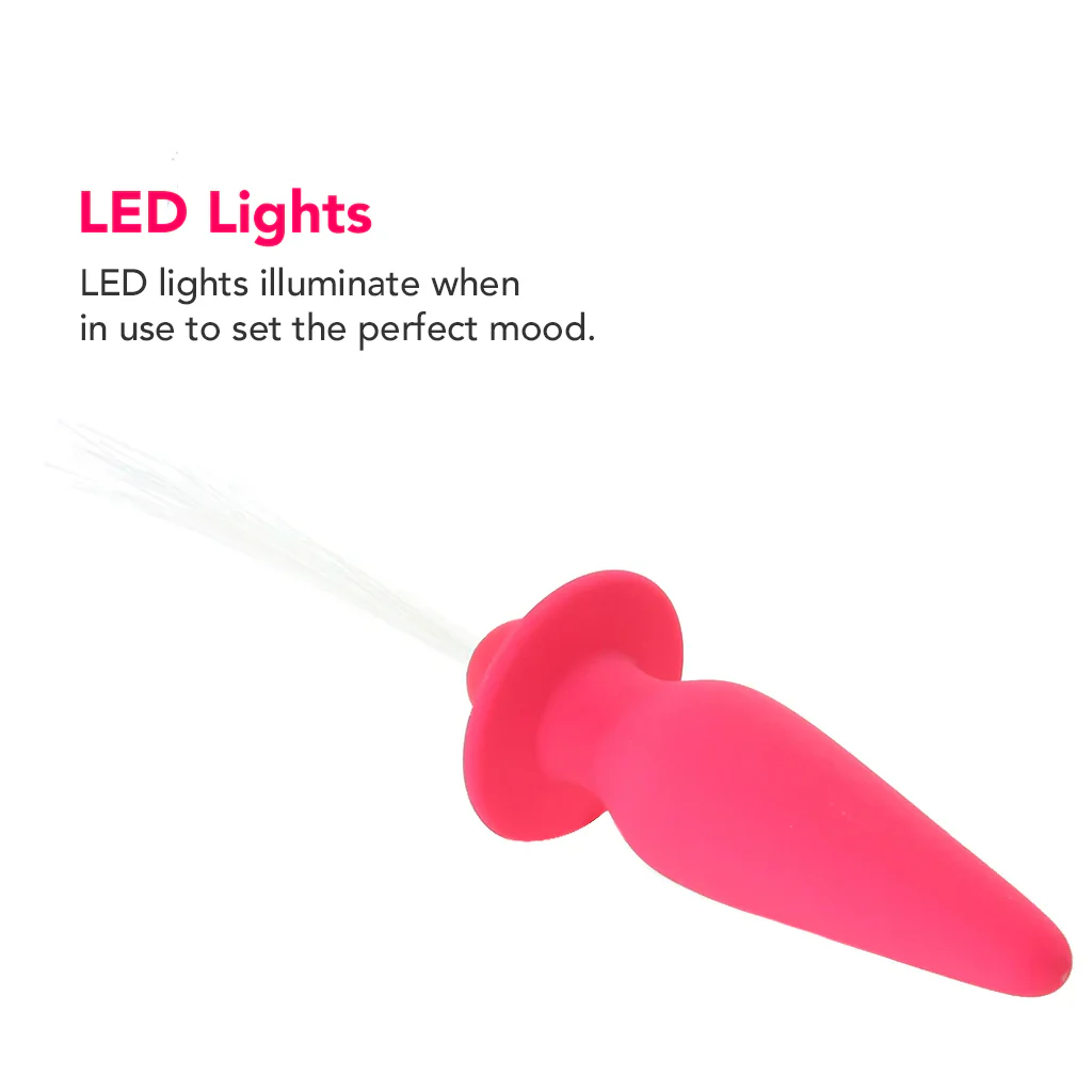 Southern Lights Vibrating Butt Plug in Pink - Image 2