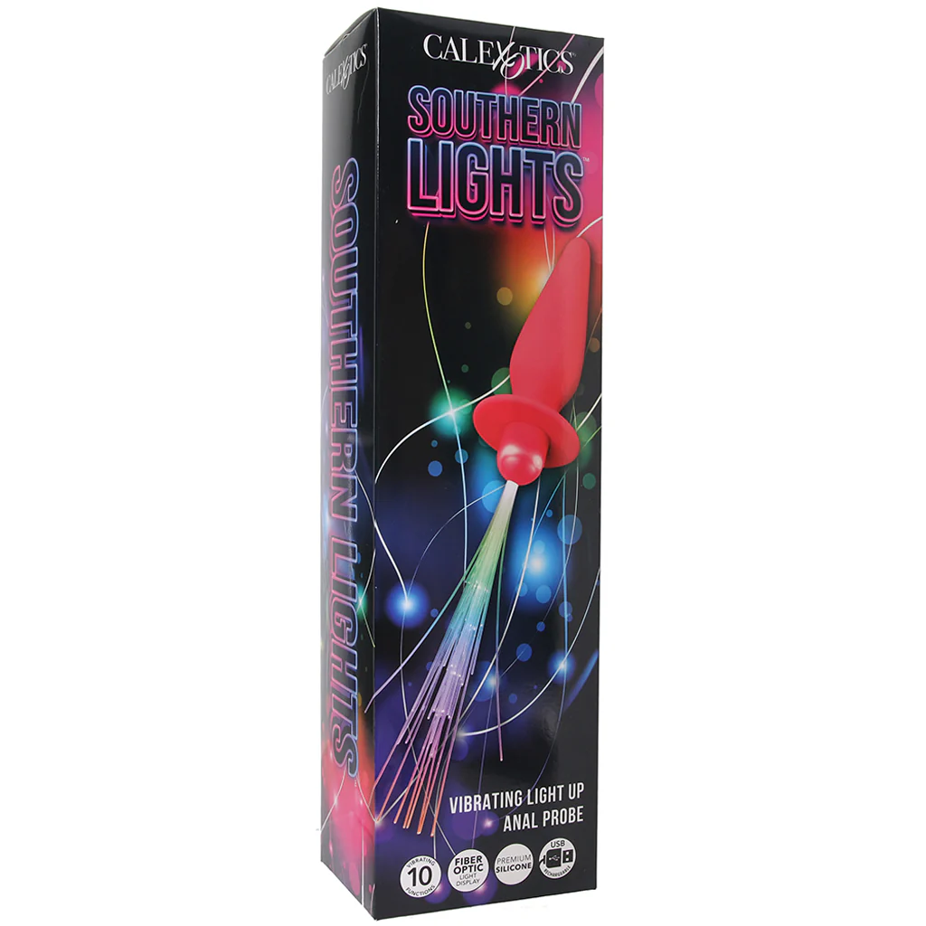 Southern Lights Vibrating Butt Plug in Pink - Image 6