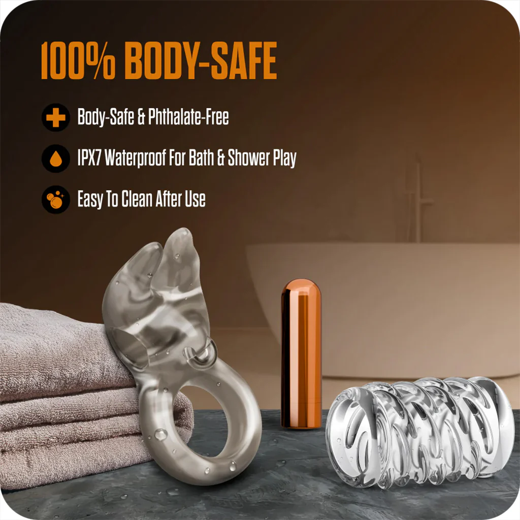 Stay Hard Bull Vibrating Cock Ring Set - Image 3