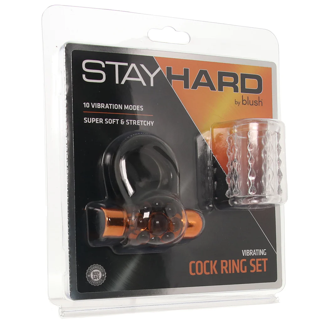 Stay Hard Flower Vibrating Cock Ring Set - Image 9