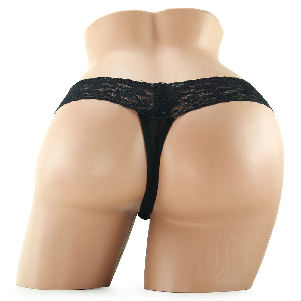 Stimulating Panties with Pearl Pleasure Beads Black /L - Image 4
